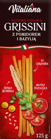 Grissini-Stäbchen mit Tomaten und Basilikum 125 g - NaturAvena - Biogo.de